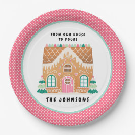 ジンジャーブレッドハウス |クリスマスCookie交換 ペーパープレート