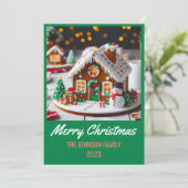 ジンジャーブレッドハウス – メリークリスマス シーズンカード (スタンド正面)