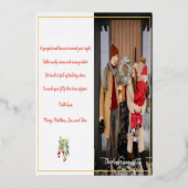 ジンジャーブレッドハウス | ワンフォト 箔シーズンカード (裏面)