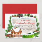 ジンジャーブレッドハウス 男のホリデー・クッキー交換 招待状 (正面/裏面)