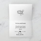 ジンジャーブレッドハウス、私たちの家からあなたの家まで。 カード (内部)