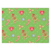 ジンジャーブレッドハートクリスマステーブルクロス テーブルクロス (正面(横))