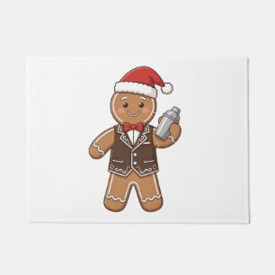 ジンジャーブレッドバリスタ クリスマス 2026 ホリデー コーヒー ドアマット