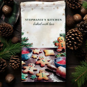 ジンジャーブレッドパーソナライズされたクッキー キッチンタオル