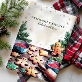 ジンジャーブレッドパーソナライズされたクッキー キッチンタオル