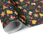 ジンジャーブレッドパーソナライズされたクッキー ラッピングペーパー (ロールコーナー)