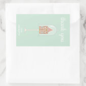 ジンジャーブレッドパーティーありがとうシール 長方形シール (バッグ)