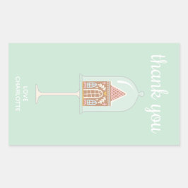 ジンジャーブレッドパーティーありがとうシール 長方形シール