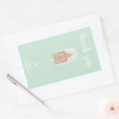 ジンジャーブレッドパーティーありがとうシール 長方形シール (封筒)