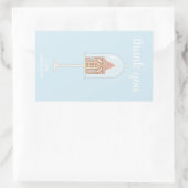 ジンジャーブレッドパーティーありがとうシール 長方形シール (バッグ)