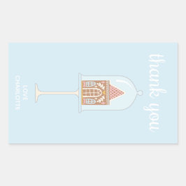 ジンジャーブレッドパーティーありがとうシール 長方形シール