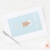 ジンジャーブレッドパーティーありがとうシール 長方形シール (封筒)