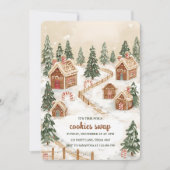 ジンジャーブレッドビレッジクッキー交換パーティー 招待状 (正面)