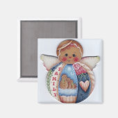 ジンジャーブレッドファミリーエンジェルマグネット マグネット (正面/裏面)