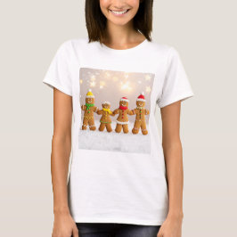 ジンジャーブレッドファミリークリスマス Tシャツ
