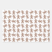 ジンジャーブレッドファンタジーサッカーチームギフトラップ ラッピングペーパーシート (正面3)