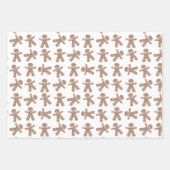 ジンジャーブレッドファンタジーサッカーチームギフトラップ ラッピングペーパーシート (正面2)