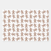 ジンジャーブレッドファンタジーサッカーチームギフトラップ ラッピングペーパーシート (正面)