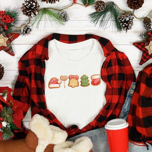 ジンジャーブレッドフェスティバルトレンディークリスマス Tシャツ