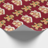 ジンジャーブレッドフェスティバル包装紙 ラッピングペーパー (角)