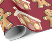ジンジャーブレッドフェスティバル包装紙 ラッピングペーパー (ロールコーナー)