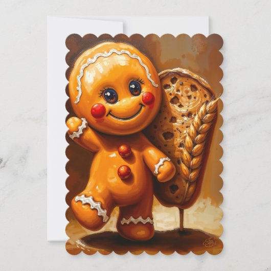 ジンジャーブレッドフラットカード (正面)