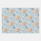 ジンジャーブレッドベビージンジャーブレッドクリスマスツリー ラッピングペーパーシート (正面2)