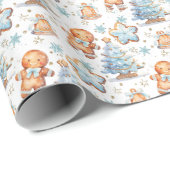 ジンジャーブレッドベビージンジャーブレッドクリスマスツリー ラッピングペーパー (ロールコーナー)