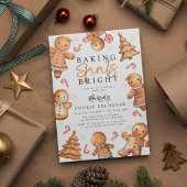 ジンジャーブレッドベーキングスピリッツ明るいクリスマス 招待状