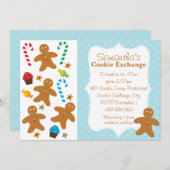 ジンジャーブレッドホリデイクッキーエクスチェンジ 招待状 (正面/裏面)