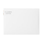 ジンジャーブレッドホリデークリスマスパターン ラップアラウンドラベル (正面)