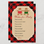 ジンジャーブレッドホリデージェンダーがベビーの願いを明らかにする (正面/裏面)