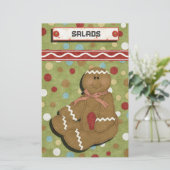 ジンジャーブレッドホリデーズレシピバインダーディバイダー (スタンド正面)