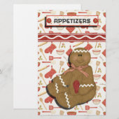 ジンジャーブレッドホリデーズレシピバインダーディバイダー (正面/裏面)