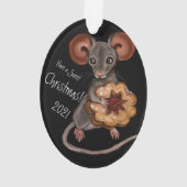 ジンジャーブレッドマウスクリスマス オーナメント (裏面)