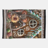 ジンジャーブレッドマウスクリスマス キッチンタオル (横)