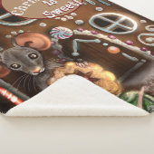 ジンジャーブレッドマウスクリスマス シェルパブランケット (3/4)