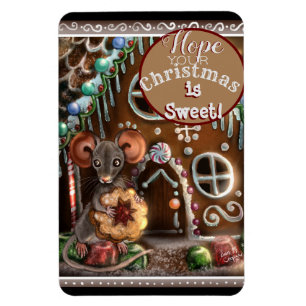 ジンジャーブレッドマウスクリスマス マグネット