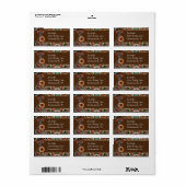 ジンジャーブレッドマウスクリスマス ラベル (フルシート)