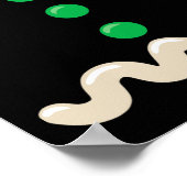 ジンジャーブレッドマンおもしろい衣装クリスマスクリスマスメンズW ポスター (角)