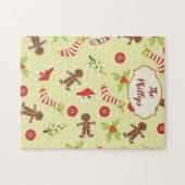 ジンジャーブレッドマンおもしろい ジグソーパズル (横)