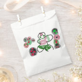 ジンジャーブレッドマンおもしろい フェイバーバッグ (クリップ留めされた状態)