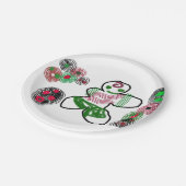 ジンジャーブレッドマンおもしろい ペーパープレート (アングル)