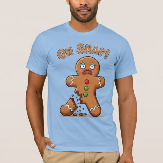 ジンジャーブレッドマンがついに壊れた 面白いクリスマス Tシャツ