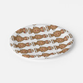 ジンジャーブレッドマンが付いているカスタムな紙皿 ペーパープレート (アングル)