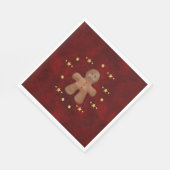 ジンジャーブレッドマンすてきクリスマス スタンダードランチョンナプキン (角)