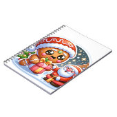 ジンジャーブレッドマンとサンタクロース ノートブック (左側)