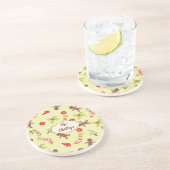 ジンジャーブレッドマンとヤドリギ コースター (側面)