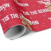 ジンジャーブレッドマンと一緒にシーズン到来 ラッピングペーパー (ロールコーナー)