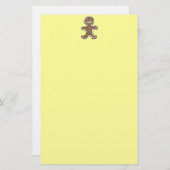 ジンジャーブレッドマンのクッキー 便箋 (正面/裏面)